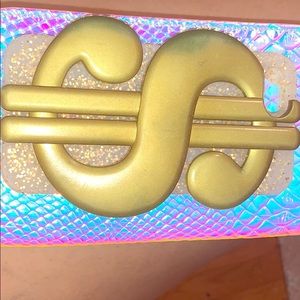 Gold glitter dollar sign iPhone case